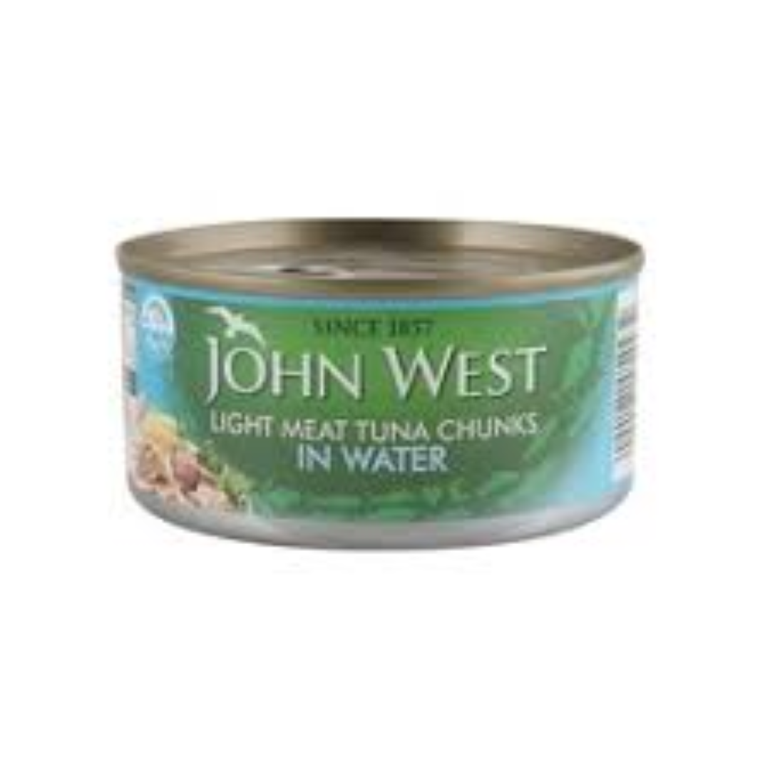 JOHN WEST TUNA CHUNK IN SALTY WATER 170g